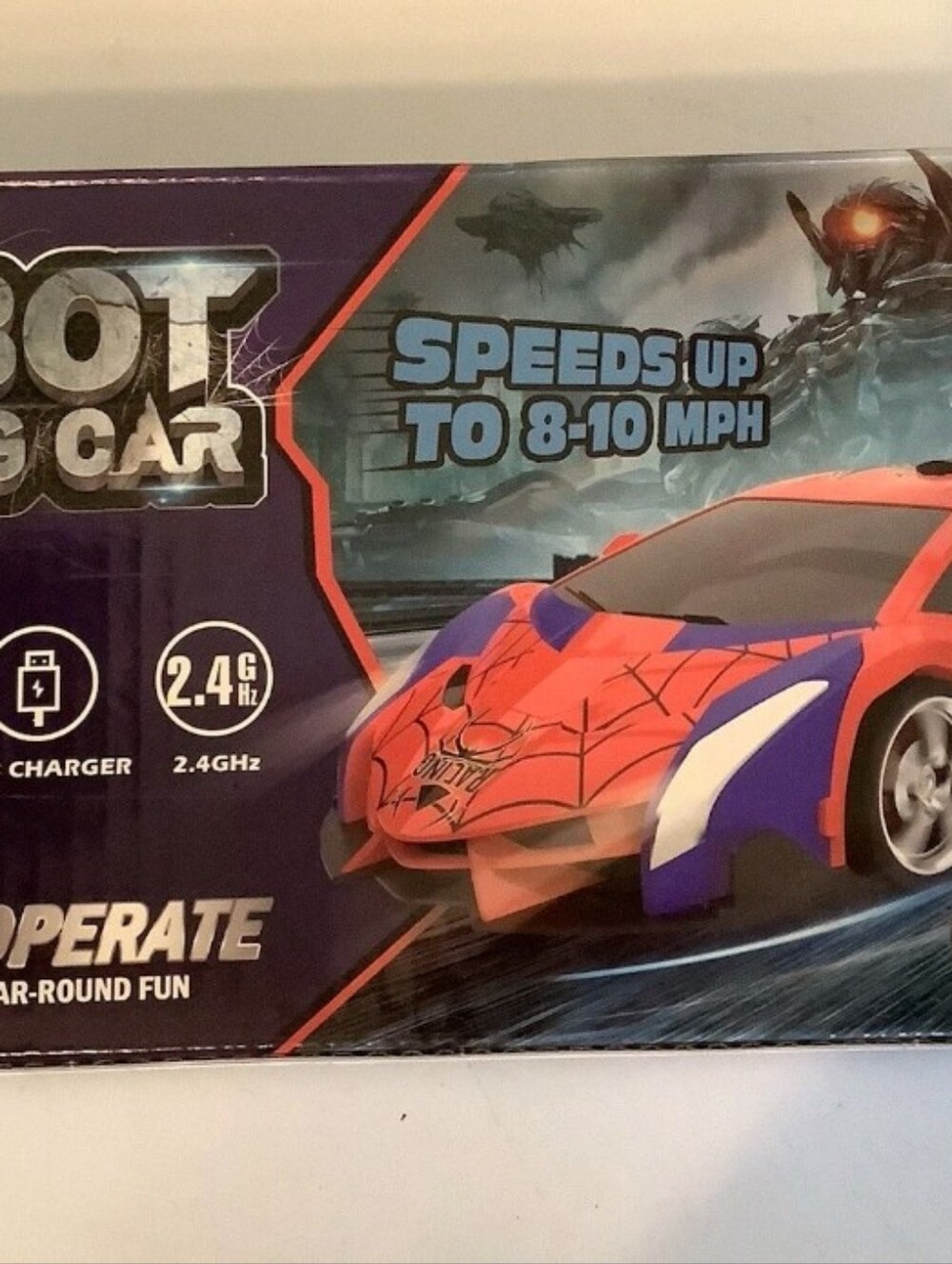 Spider Car Remote Control Racing Toy - Red - Picture 7 of 7